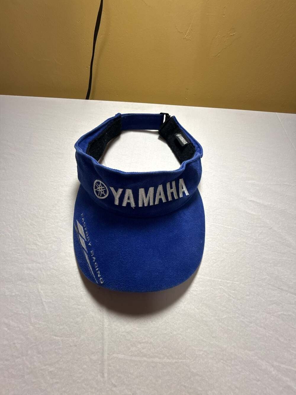 Yamaha Factory Racing Blue Sun Visor Hat Adjustable